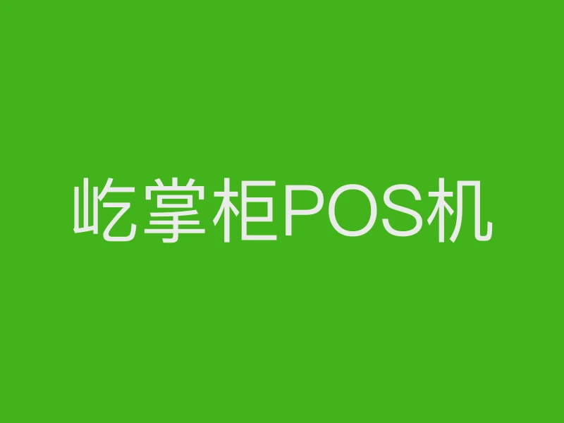 屹掌柜POS机