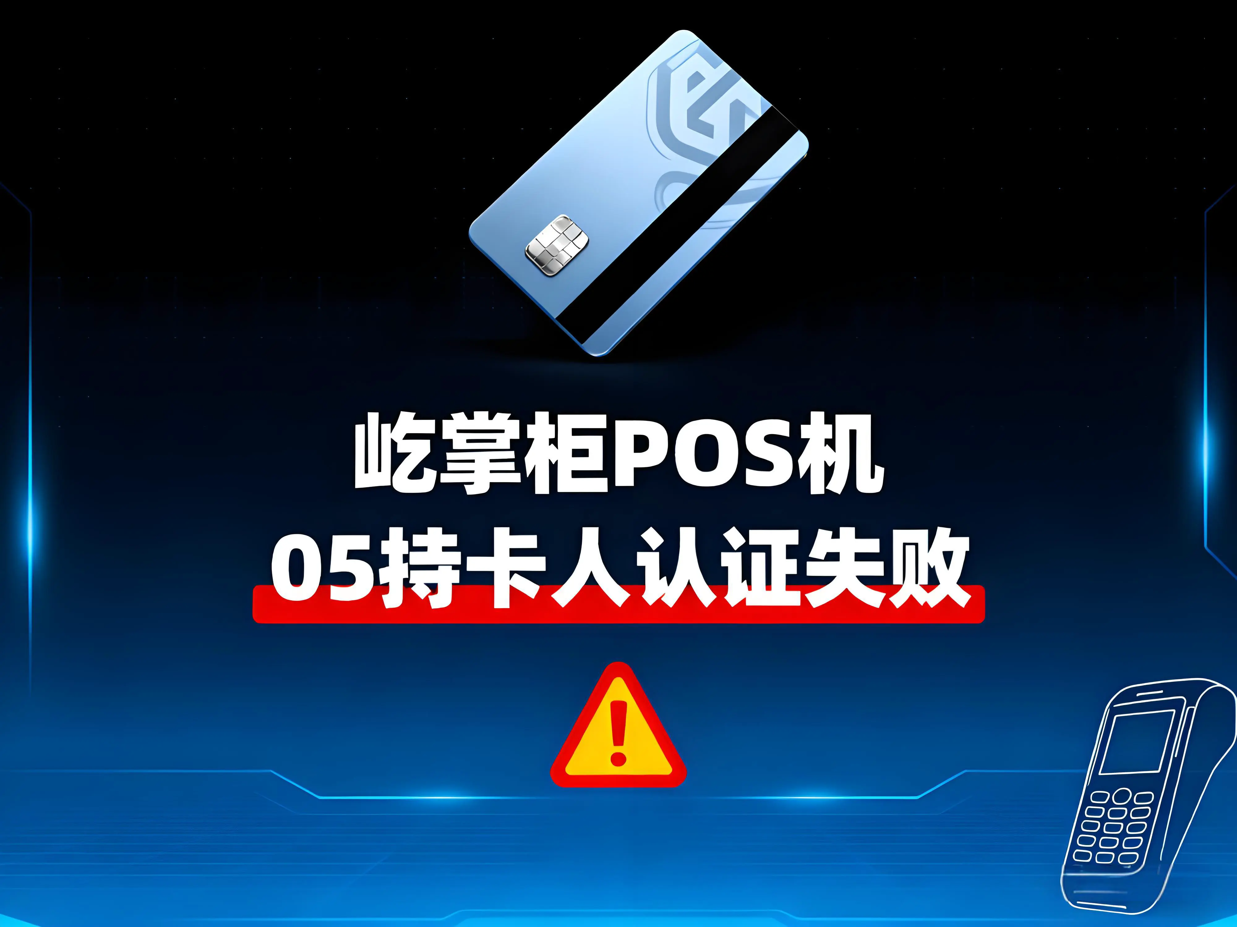 屹掌柜POS机提示“05持卡人认证失败”怎么办？原因与解决方法详解
